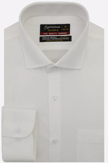 White Plain Formal Shirt