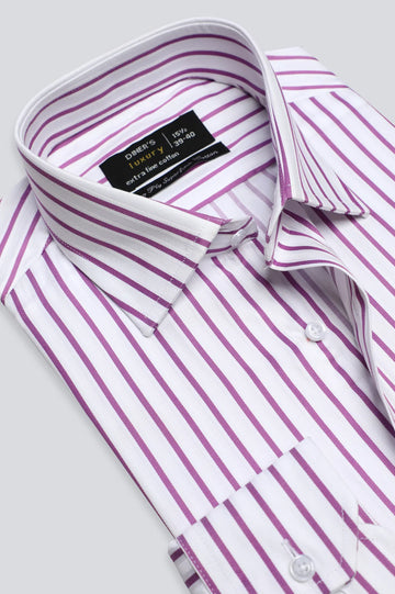 Purple Stripe Formal Shirt