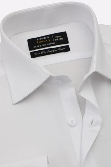 White Plain Formal Shirt
