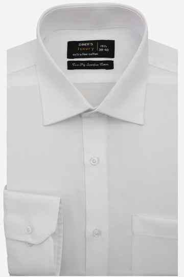 White Plain Formal Shirt