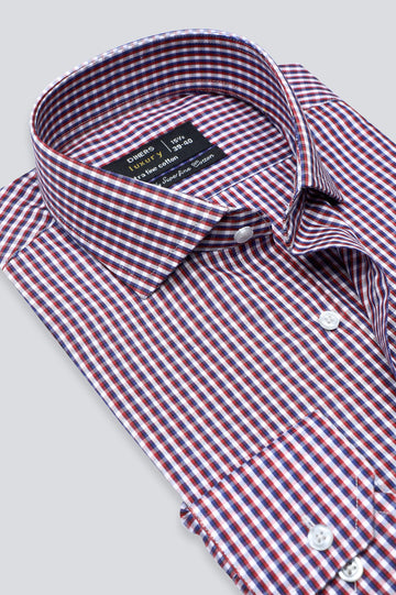 Multicolor Mini-Check Formal Shirt