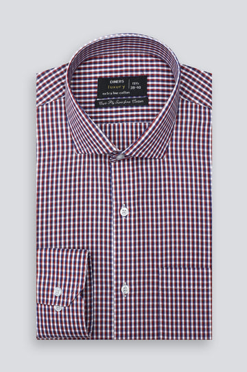 Multicolor Mini-Check Formal Shirt