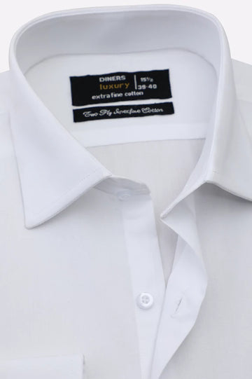 White Plain Formal Shirt