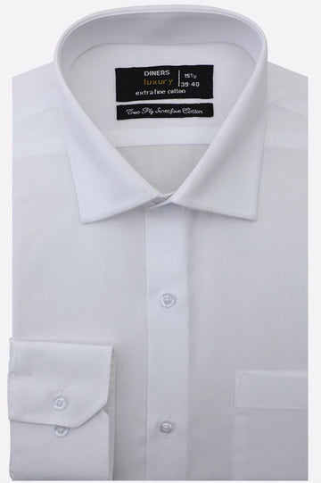 White Plain Formal Shirt