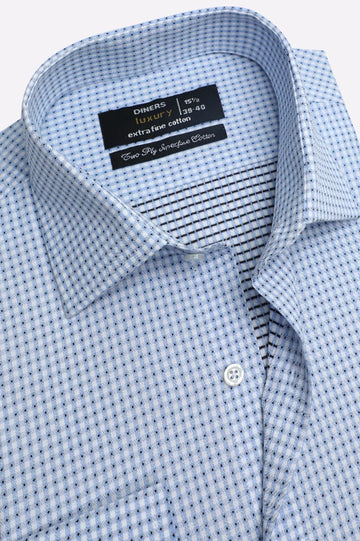 Blue Check Formal Shirt