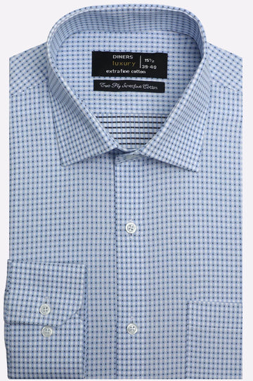Blue Check Formal Shirt