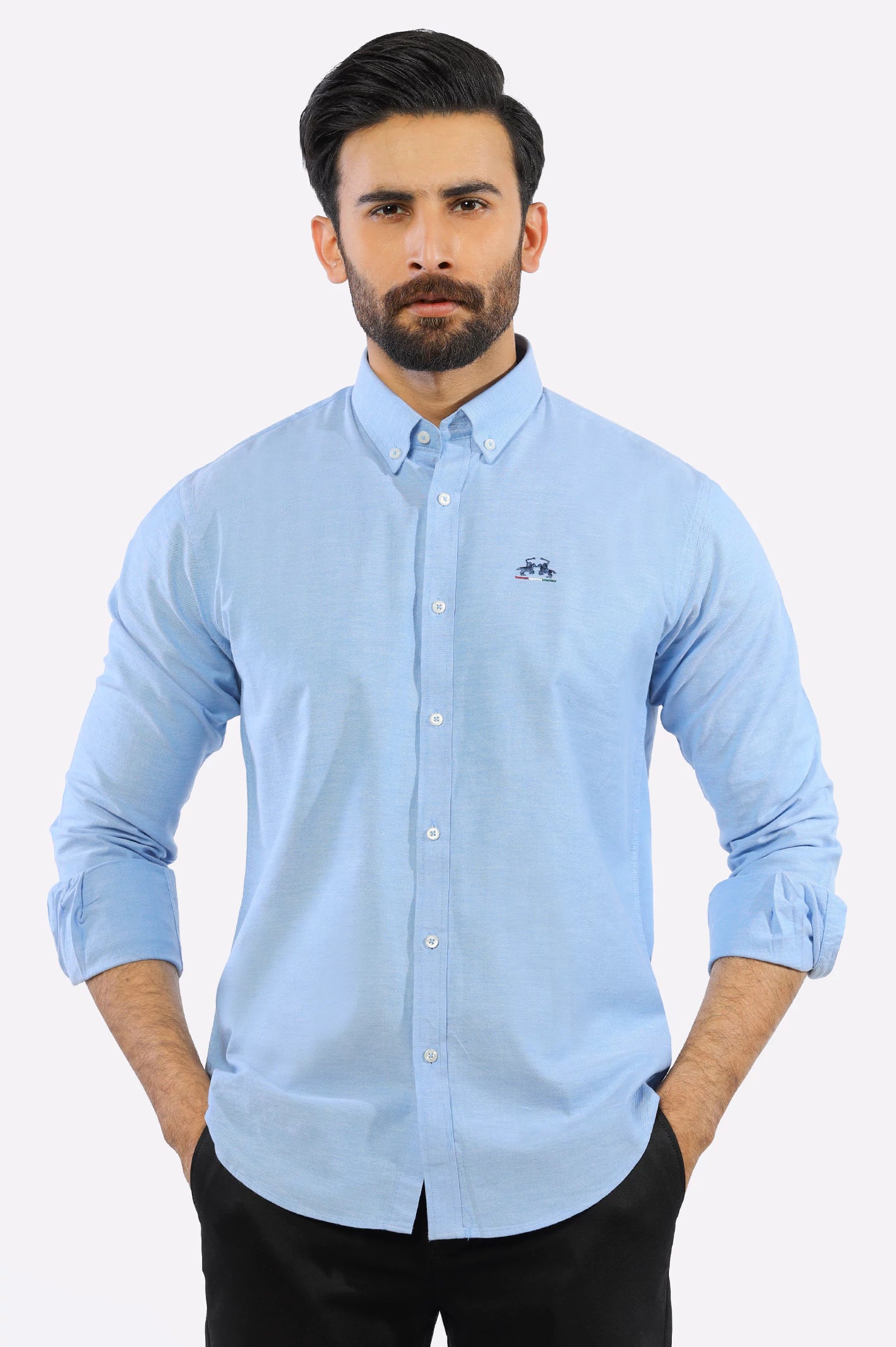 Light blue casual shirt online