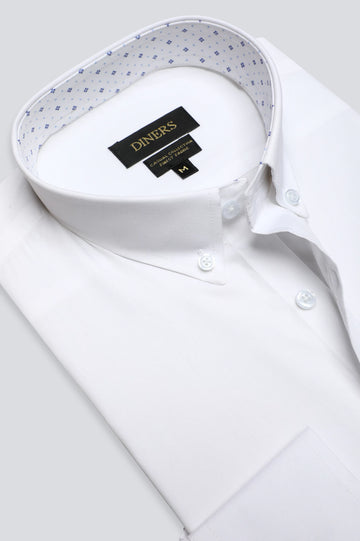 White Plain Casual Shirt