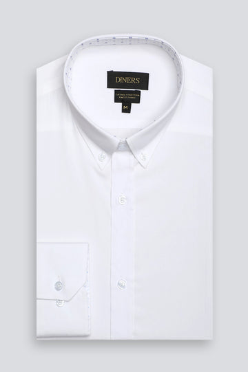 White Plain Casual Shirt
