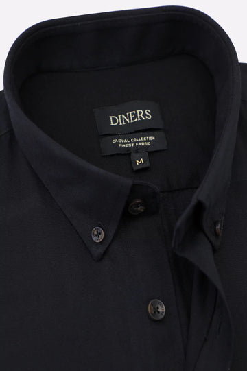 Black Plain Casual Shirt
