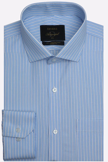 Blue Stripes Formal Autograph Shirt