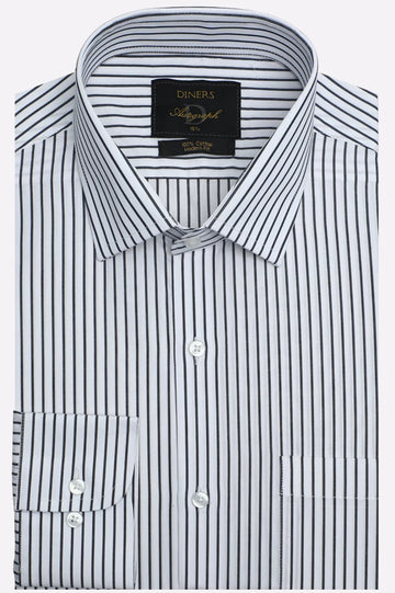 White Pinstripes Formal Autograph Shirt
