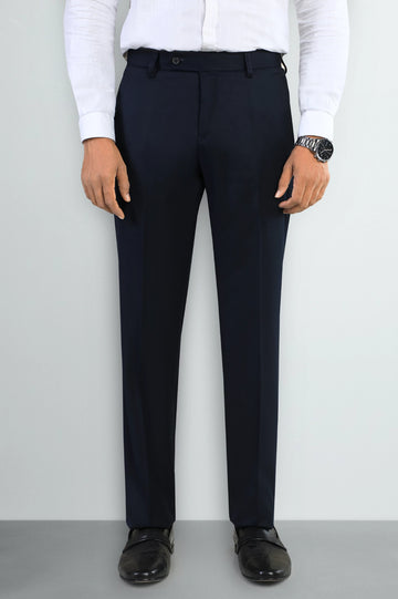 Navy Blue Smart Fit Formal Trouser
