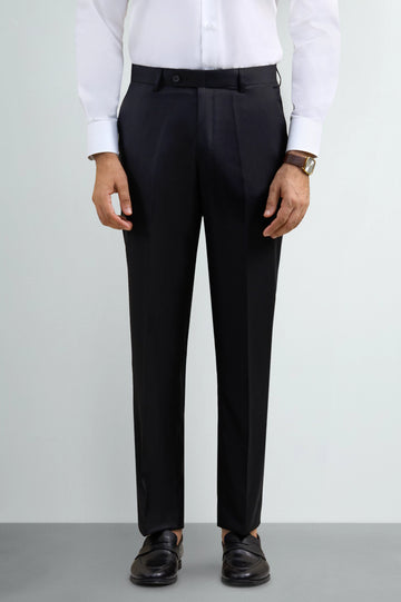 Black Regular Fit Formal Trouser