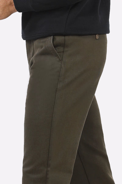 Green Smart Fit Cotton Chino From Diners Green Smart Fit Cotton Chino From Diners