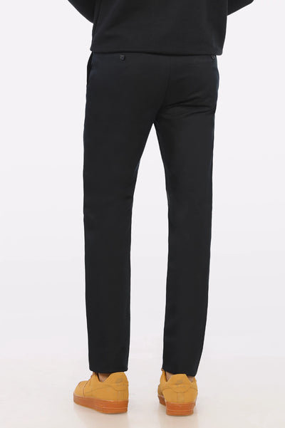 Navy Blue Smart Fit Cotton Chino From Diners Navy Blue Smart Fit Cotton Chino From Diners