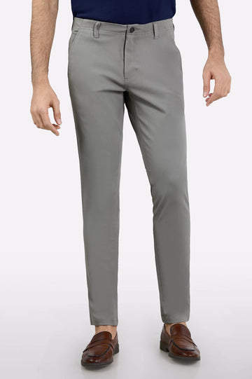 Beige Smart Fit Cotton Chino