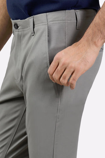 Beige Smart Fit Cotton Chino