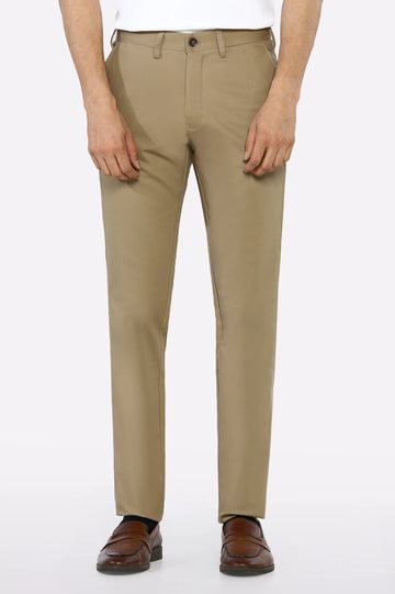 Khaki Smart Fit Cotton Chino