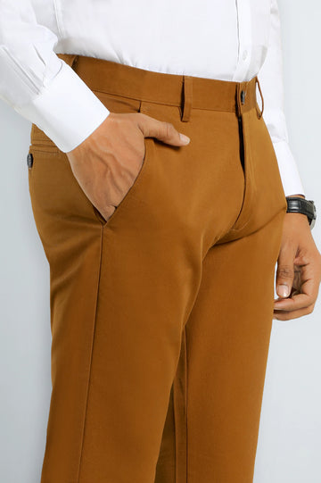 Camel Smart Fit Cotton Chino