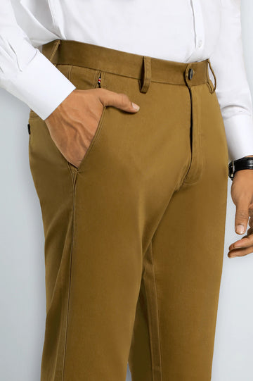 Camel Smart Fit Cotton Chino