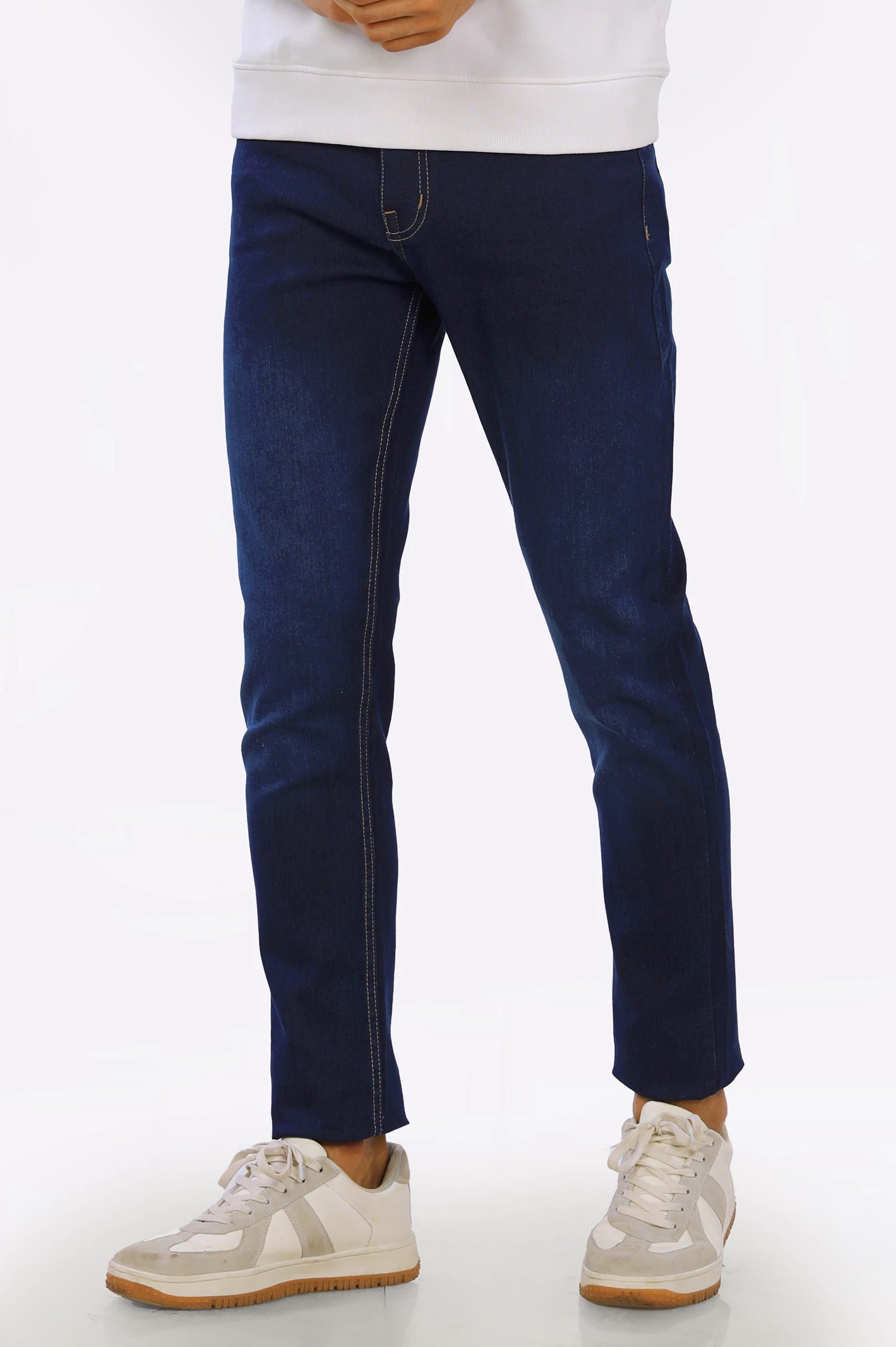 Dark navy blue skinny jeans mens deals