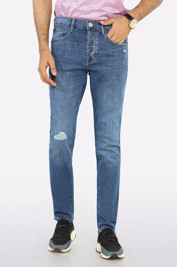 Medium Blue Modern Slim Fit Jeans