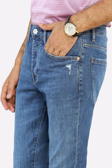 Medium Blue Modern Slim Fit Jeans