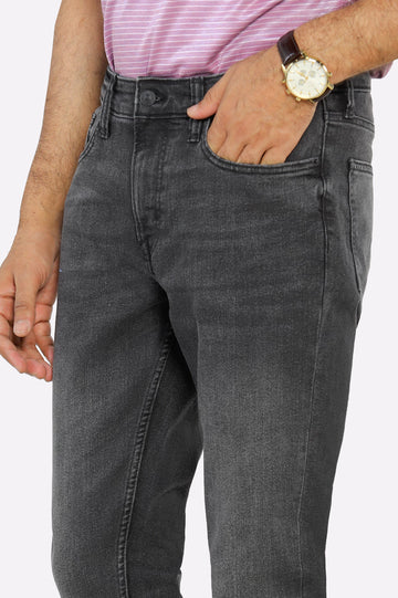 Dark Grey Modern Slim Fit Jeans