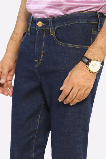 Dark Blue Modern Slim Fit Jeans