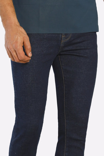 Dark Blue Modern Slim Fit Jeans