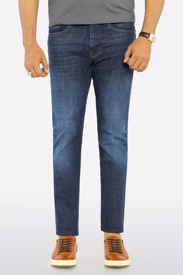 Dark Blue Modern Slim Fit Jeans