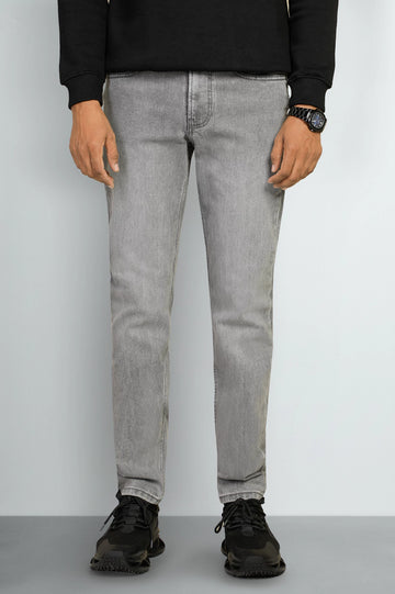 Grey Modern Slim Fit Jeans