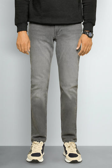 Grey Modern Slim Fit Jeans