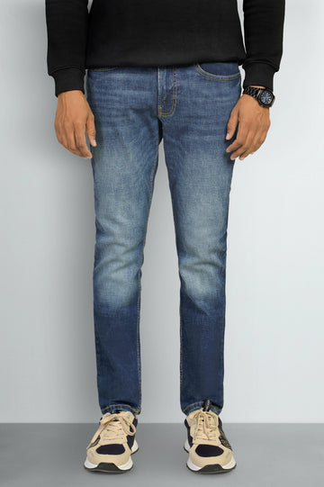 Blue Modern Slim Fit Jeans