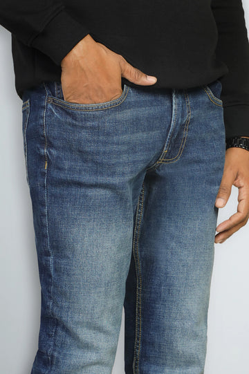 Blue Modern Slim Fit Jeans
