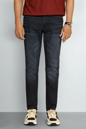 Dark Blue Modern Slim Fit Jeans