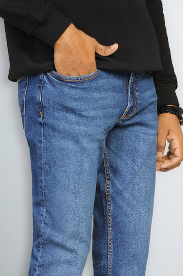 Blue Modern Slim Fit Jeans