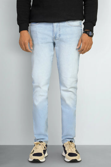 Light Blue Modern Slim Fit Jeans