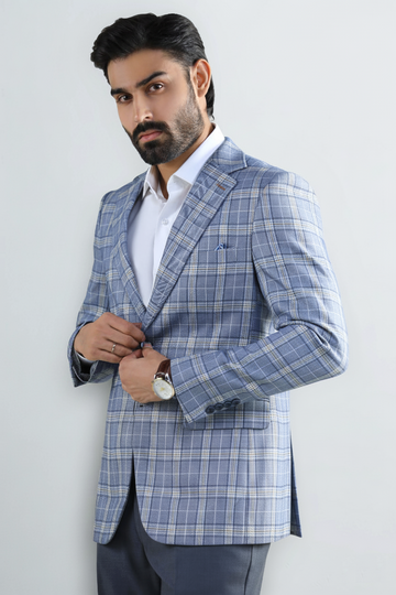 Blue Check Blazer