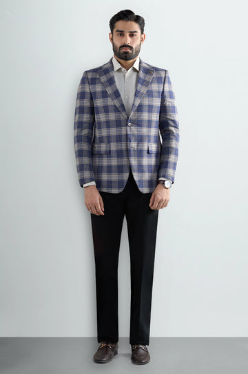 Blue Check Blazer