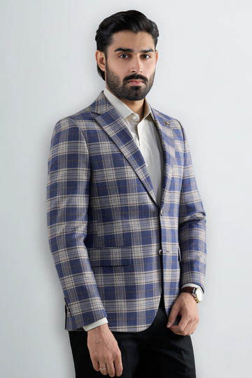 Blue Check Blazer