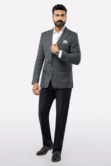 Green Check Blazer