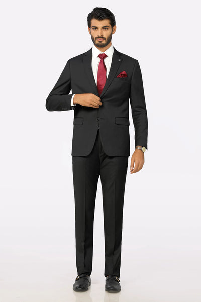 Mens 2PC Black Formal Suit Mens 2PC Black Formal Suit