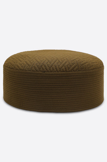 Brown Kufi Cap For Men