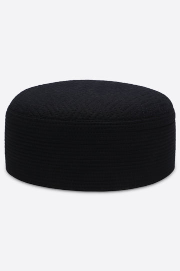 Dark Blue Kufi Cap For Men