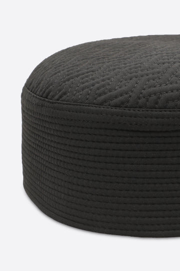 Dark Grey Kufi Cap For Men