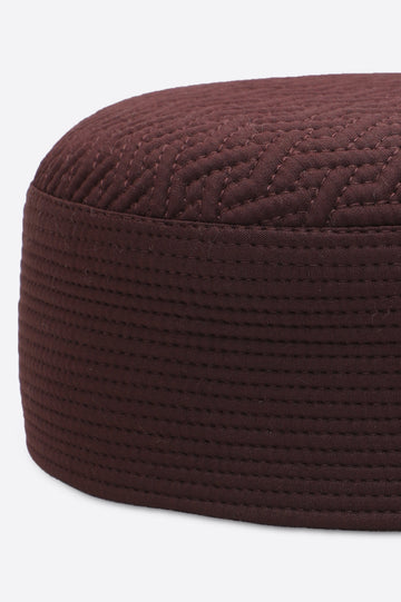 Maroon Kufi Cap For Men