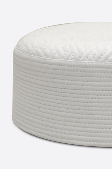 White Kufi Cap For Men