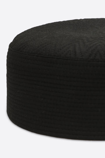 Black Kufi Cap For Men